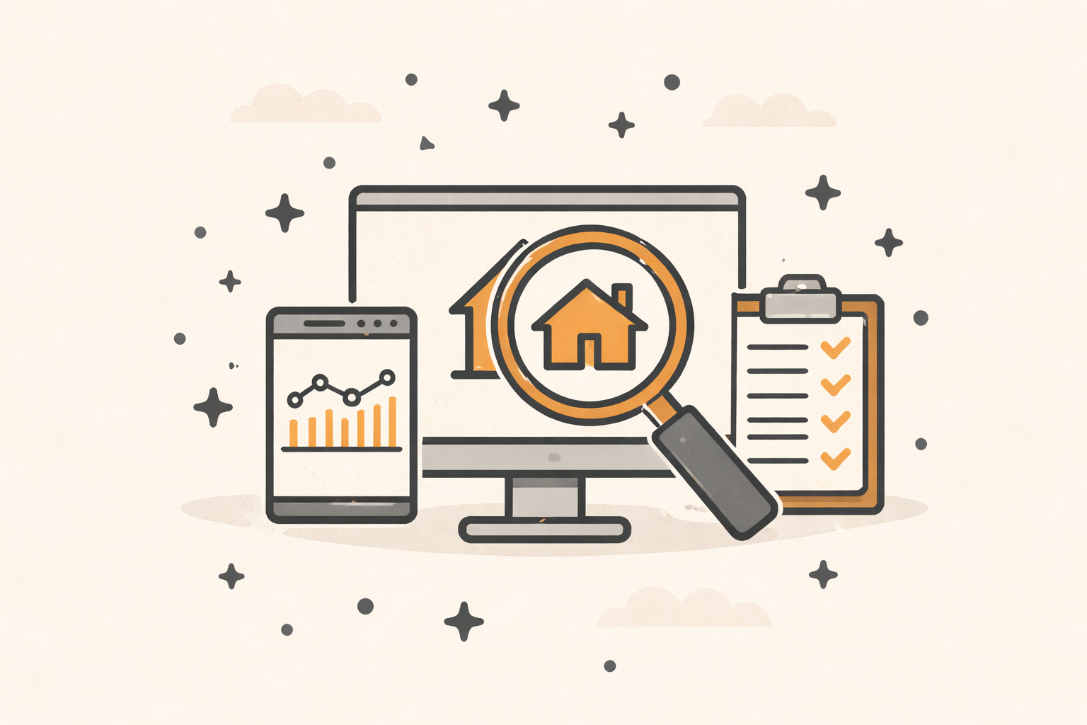 Digital Property Audit Illustration